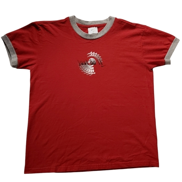 Vintage Y2K Nike Just Do It Center Swoosh T-Shirt Grey Tag Size M - Picture 1 of 4